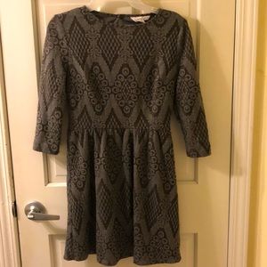 Speechless grey 3/4 length dress